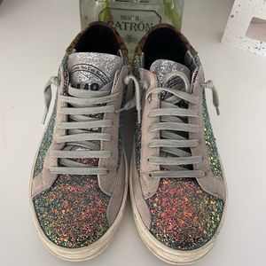 P448 glitter sneakers